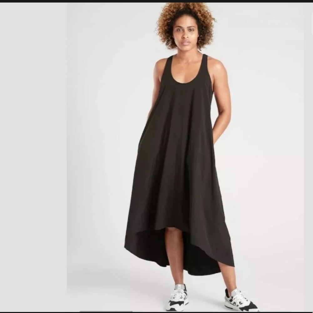 ATHLETA Presidio Dress Black NWT Small Petite